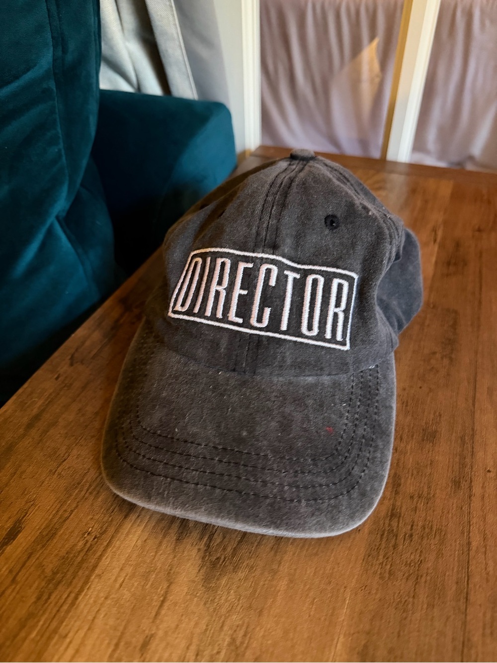 Director Embroidered Black Baseball Cap